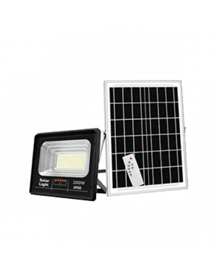 Foco LED Solar Jortan 200W IP66 c/Control Remoto